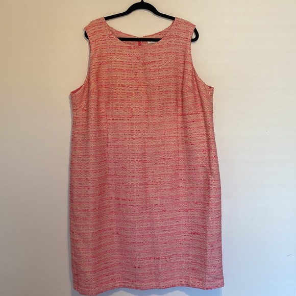 M&S - Pink Tweed Dress - UK 24/US 20 - Picture 1 of 3